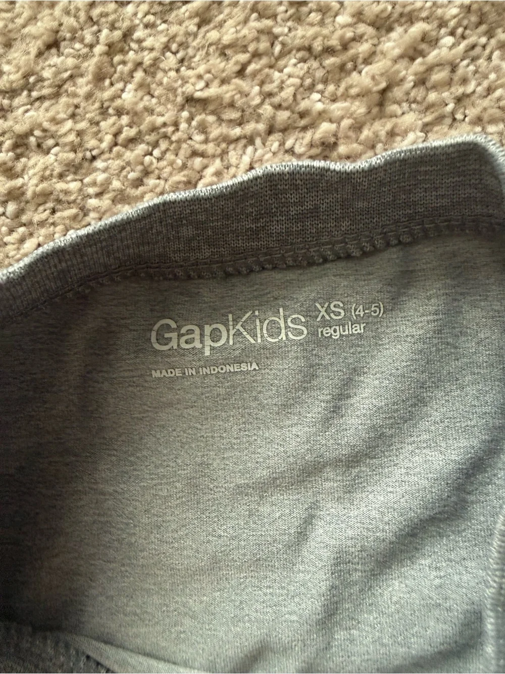 GAP Kids Grey 'Live to Surf' Short Sleeve Rash Guard Size XS 4/5